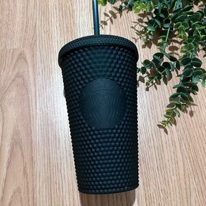 Starbucks 2022 Matte Dark Green Grande Touch Studded 16oz Tumbler Cold Cup